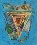 Totem by Ștefan Pelmuș, 2009, ulei pe pânză, sold Nov 2023