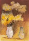 Costin Neamtu, Natură statică de atelier, pastel pe hârtie lipită pe carton