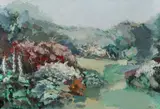 Ion Șinca, Margine de crâng, 1993, ulei pe pânză