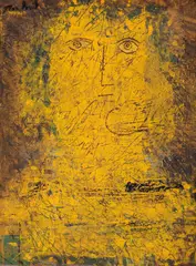 Jean David, Yellow Head, 1961, ulei pe carton