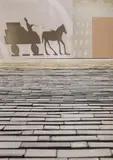 Ovidiu Feneş, Untitled, colaj și offset pe hârtie lipită pe carton