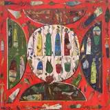 Totem by Ștefan Pelmuș, 2005, ulei pe pânză, sold Nov 2023