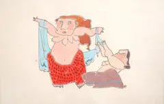 Geta Brătescu, Esop, 1967-1989, intervenții de acuarelă și tempera pe zincogravură