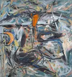 Miron Duca, Zeitate (Leagăn), 1990, ulei pe pânză