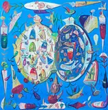 Ștefan Pelmuș, Cronos, 2007, ulei pe pânză