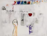Cătălin Burcea, Uno, 2005, ulei pe pânză