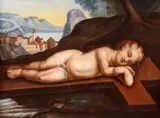 Cercul lui Francesco Albani, Pruncul odihnindu-se, ulei pe pânză