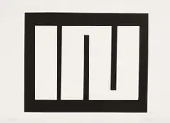 Julije Knifer, Untitled (Meandar), 1987., serigrafija