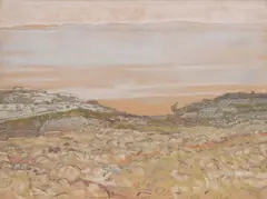 Ljubo Babić, Pogled na Kvarner, cca. 1965., pastel na papiru