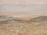 Ljubo Babić, Pogled na Kvarner, cca. 1965., pastel na papiru