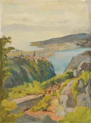 Menci Clement Crnčić, Bakarski zalijev, cca. 1925., ulje na platnu