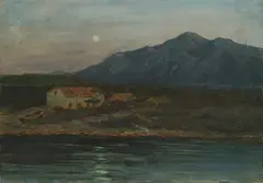 Branko Šenoa, Otok pod mjesečinom, 1929., ulje na platnu