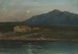 Branko Šenoa, Otok pod mjesečinom, 1929., ulje na platnu