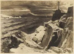 Menci Clement Crnčić, Rt Leva (Veliki Lošinj), 1903., jetkanje
