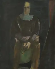 Umjetnik by Ivan Šebalj, 1950.-1960., ulje na platnu, offered Oct 2023