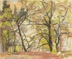 Anka Krizmanić, Rokov perivoj, 1947., pastel na papiru
