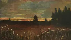Sumrak u Kuni by Mato Celestin Medović, cca. 1910., ulje na platnu, offered Oct 2023