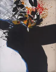 Smeđi cvijet by Edo Murtić, 2002., akrilik na platnu, offered Oct 2023
