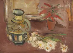 Ivančice za rumunjski čup by Nevenka Đorđević-Tomašević, 1930., ulje na platnu, offered Oct 2023