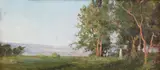 Nostalgie by Nicolae Vermont, 1919, ulei pe carton, sold Oct 2023