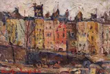 Paris by Rudolf Schweitzer–Cumpăna, începutul anilor '30, ulei pe carton, sold Oct 2023