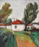 Theodor Pallady, Moșia de la Bucium, ulei pe carton