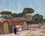 Dumitru Ghiață, Tătăroaică (Amiază la Balcic), începutul anilor '30, ulei pe carton
