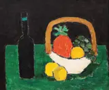 Ion Pacea, Coș cu fructe, anii '70, ulei pe carton