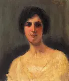 Portretul doamnei Lebell by George Demetrescu-Mirea, 1918, ulei pe pânză, offered Oct 2023