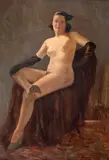 George Catargi, După bal, ulei pe carton