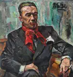Hans Eder, Păstorel Teodoreanu, 1936, ulei pe pânză
