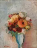 Margareta Sterian, Anemone, ulei pe carton