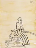 Sorin Ilfoveanu, Levant, 2017, tuș și laviu pe hârtie