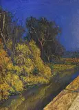 Marius Fodor, Landscape, 2021, ulei pe pânză