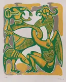 Jules Perahim, Cuplu antic, 1981, cromolitografie