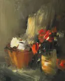 Georgeta Grabovschi, Flori în atelier