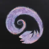 Linda Barkasz, Pink Fox, 2023, acrilic pe pânză