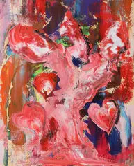 Bogdan Negulescu, The Tree of Love, 2023, acrilic pe pânză