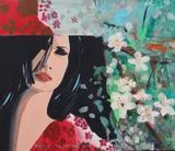 Mirela Trăistaru, Paradis, 2004, ulei pe pânză