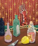 Antonio Brătoiu, They Keep The Tiger in The Living Room, 2023, serigrafie