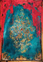 Miruna Cojanu, The Mirror Carpet, acrilic și ulei pe pânză