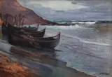 Dimitrie Florian, Plecarea în larg, ulei pe carton