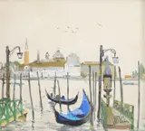 Nicolae Blei, Vedere spre Piața San Marco, ulei pe pânză