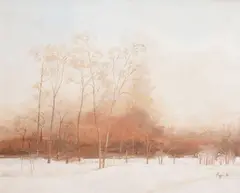 Marcel Bejgu, Peisaj liniștit, 1996, ulei pe pânză