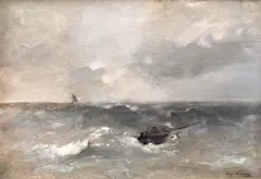 Eugen Voinescu, Mare înspumată, ulei pe pânză