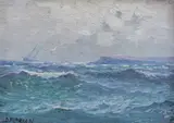 Dimitrie Florian, Marină, ulei pe carton