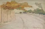 Spiru Vergulescu, Stradă din București, 1980, ulei pe pânză