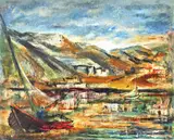 Sorin Ionescu, Reflexele mirajului, 1977, ulei pe carton