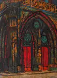 Notre Dame by Virgiliu Demetrescu Duval, 1966, ulei pe pânză, sold Sep 2023