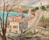 George Barbieri, Balcic, 1937, ulei pe carton